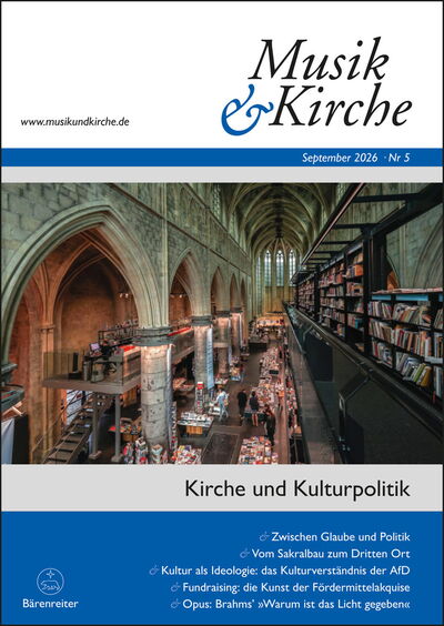 Cover Heft 5/2026 — Kirche und Kulturpolitik