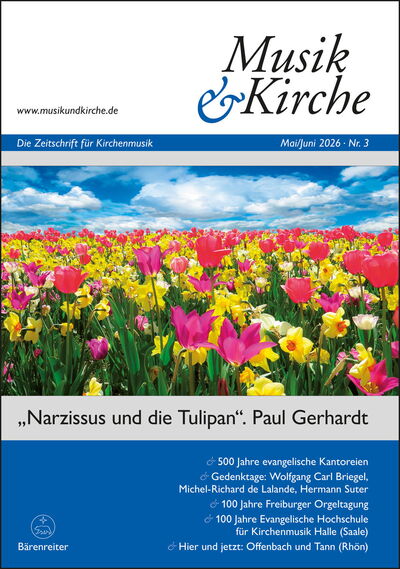 Cover Heft 3/2026 — Narzissus und die Tulipan, Paul Gerhardt